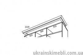 Карниз 2220х450 (Рим-Венеціано 3Д 2.2)